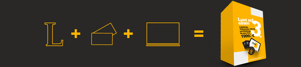 Paket-Auflistung: Lust auf 3 Logo-Designs, Visitenkarten und Webdesign?