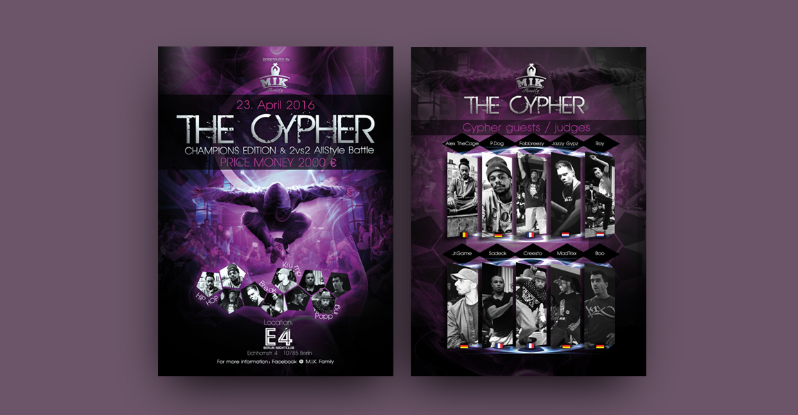 denis-muric.de projekt Flyer-design kunde The Cypher Bild nummer chifer-flyer_03.jpg